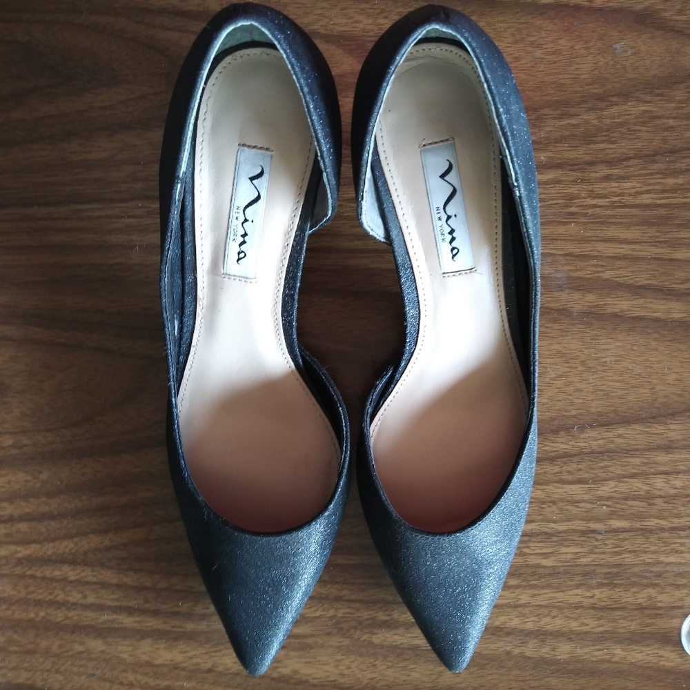 Mina Black Heels